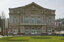 Das nach Vorbild der Pariser Oper entworfene Theater, 1860-62 in Baden-Baden.