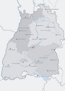 Karte von Baden-Württemberg.