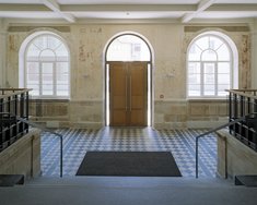 Historische Eingangshalle des Landesamtes für Denkmalpflege.