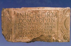 Inschriften: Römischer Inschriftenstein von Rottenburg am Neckar (Kreis Tübingen)