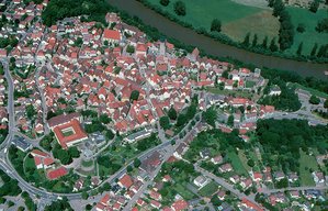 Städte: Spätromanisch-gotisch strukturierter Stadtkern von Bad Wimpfen (Kreis Heilbronn)