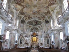 Innenansicht der Wallfahrtskirche Birnau