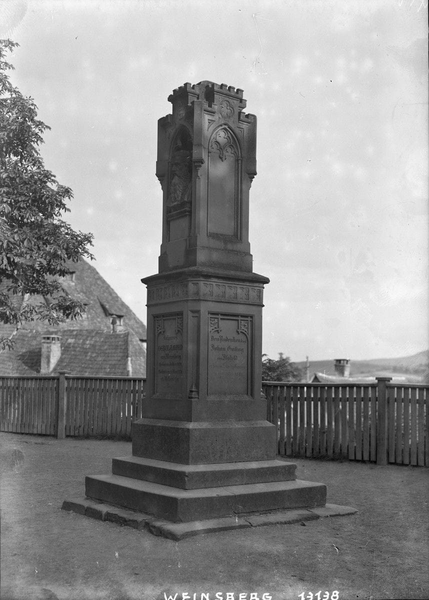 das einstige Denkmal für Oekolampadius in Weinsberg