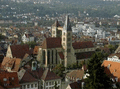 Stadtkirche St. Dionysius zu Esslingen von der Burg aus gesehen.